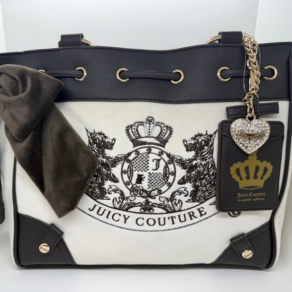 Juicy Couture Black and Cream Tote Bag - Picture 7 of 7